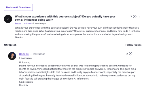 Udemy's AI Influencer Course
