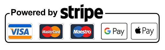 Secure payment via Stripe Secure payment via Stripe